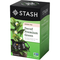 Stash Tea Decaf Premium Green Tea - Decaf, Non-Gmo Project Verified Premium Tea With No Artificial Ingredients, 18 Count (Pack Of 6) - 108 Bags Total