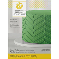 Wilton Decorator Preferred Easy To Roll Fondant For Cakes, Cupcakes And Other Fun Desserts, 24 Ounce, Green