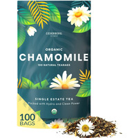 Organic Chamomile Tea - 100 Tea Bags | Organic Herbal Tea From Single Origin | Eco-Friendly Tea Bags | Non-Gmo Caffeine Free Tea With Zero Sugar | Cederberg Tea Company