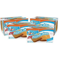 Drake's Mini Pound Cakes, 24 Traditional Pound Cakes (Pack Of 4)