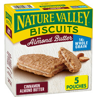 Nature Valley Biscuit Sandwiches, Almond Butter, 5 Ct, 6.75 Oz