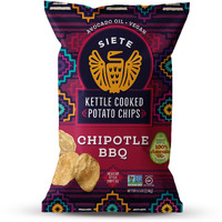 Siete Grain Free Potato Chips - Kettle Cooked | Gluten Free Chips | Vegan Snacks | Non Gmo | Chipotle Bbq, 5.5 Ounce (Pack Of 6)