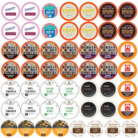 Perfect Samplers Dark Roast And Flavors Single Serve Coffee Pods For Keurig K Cup Machines, Bold Lover's Select, 50 Count