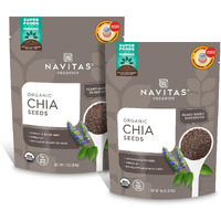 Navitas Organics Chia Seeds, 16 Oz. (2-Pack) 76 Servings - Organic, Non-Gmo, Gluten-Free