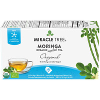 Miracle Tree - Organic Moringa Superfood Tea, 25 Individually Sealed Tea Bags, Original (Keto, Detox, Energy & Immunity Booster, Vegan, Gluten-Free, Organic, Non-Gmo, Caffeine-Free)