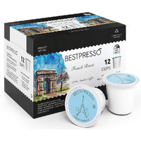 Bestpresso Coffee, French Roast Single Serve K-Cup Pods, Dark Roast, 96 Count (Compatible With 2.0 Keurig Brewers) 8 Packs Of 12 Cups