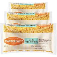 Manischewitz Traditional Extra Wide Egg Noodles 12Oz (3 Pack), Homestyle Taste & Texture, Premium Enriched, Low Sodium, No Preservatives