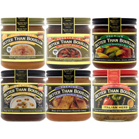 Better Than Bouillon All Vegetarian Base Variety Pack, 1 No Chicken Base, 1 No Beef Base, 1 Seasoned Vegetable Base, 1 Mushroom Base, 1 Roasted Garlic Base, 1 Italian Herb Base, 8 Oz Jars (Pack Of 6)