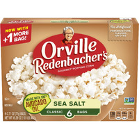 Orville Redenbacher's Avocado Oil Sea Salt Microwave Popcorn, 6 Count, 2.71 Oz. Bags