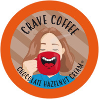 Crave Beverages Chocolate Hazelnut Creme Coffee Pods For Keurig K Cup Brewers, 100 Count