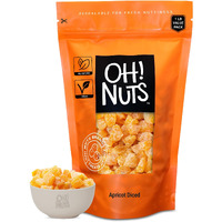 Dried Apricot | 1 Lb - Dried Fruit Diced | No Sugar Added | Dehydrated Fruit Bites | Packed In New York Zip-Seal Bag For Exceptional Freshness By Oh Nuts