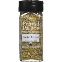 Primal Palate Organic Spices Garlic & Herb, Certified Organic, 1.9 Oz Bottle