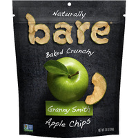 Bare Natural Apple Chips, Granny Smith, Gluten Free + Baked, Multi Serve Bag - 3.4 Oz (6 Count)