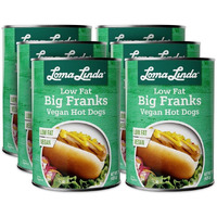 Loma Linda - Plant-Based Meats (Big Franks, Low Fat (15 Oz.), 6 Pack)
