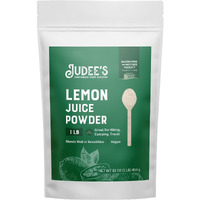 Judee's Lemon Juice Powder - 1 Lb - Delicious And 100% Gluten-Free - Great For Smoothies, Shakes, Mixed Drinks, Fruit Tarts, And Glazes - Fresh Lemon Flavor