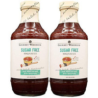 Gourmet Warehouse Sugar Free Bbq Sauce, Premium Barbecue Sauces Handcrafted In Small Batches Gluten-Free, Hfcs-Free, Low Carb, Paleo, Keto Friendly Delicious Sauce 16 Ounces Bottle (Pack Of 2)