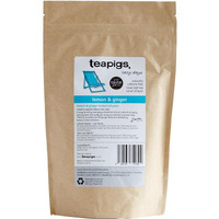 Teapigs Lazy Days Lemon & Ginger Loose Herbal Tea, 200G, Naturally Caffeine Free Big Leaf Tea, Refreshing And Crisp