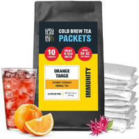 Tiesta Tea - Orange Tango Cold Brew, Premium Loose Leaf Blend, Non-Caffeinated Iced Tea, 10 Cold Brew Tea Packets - Brews One 64Oz Pitcher