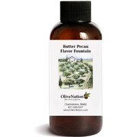 Olivenation Butter Pecan Flavor Fountain, Sugar Free Low Calorie Ice Cream And Beverage Flavoring, Non-Gmo, Gluten Free, Kosher, Vegan - 4 Ounces