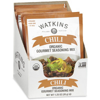 Watkins Organic Chili Gourmet Seasoning Mix, 1.25 Oz. Packets (Pack Of 12)