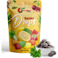 Ny Spice Shop Horehound Sanded Candy Drops - 1 Pound Old Fashioned Sanded Drops - Fresh Delicious Bulk Candy - Sanded Hard Candy - Sour Drops Candy - Tangy And Sweet Healthy Snacks