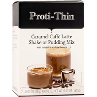 Proti-Thin High Protein Caramel Cafe Latte Shake Mix, Aspartame-Free, Gluten-Free, 1 Pack Of 7 Servings
