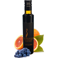 Calivirgin Balsamic Vinegar - Blood Orange Flavored Traditional Balsamic Vinegar - Thick, Velvety, Authentic Italian Balsamic Vinegar - Gourmet Vinegar - Barrel Aged Balsamic Vinegar Bottle - 250Ml