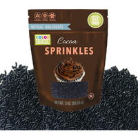 Colorkitchen Dark Cocoa Sprinkles Natural Ingredients Baking Cake Decorations, Ice Cream, Cookie, Artificial Dye-Free, Plant-Based Colors, Gluten-Free, Non-Gmo, No Hydrogenated Oils, Soy-Free, Kosher, 3 Oz