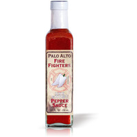Palo Alto Firefighters Xxx Ghost Pepper Sauce (8.5Oz) - Salt Free Pepper Plant Hot Sauce, No Sodium Hot Pepper Sauce, No Salt Sauces