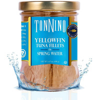 Tonnino Yellowfin Tuna In Water 6.7 Oz - Gourmet 6-Pack: Omega-3, High Protein, Gluten-Free, Ready-To-Eat Tuna Packets For Tuna Salad, Tuna Fish Alternative To Salmon, Kosher, Perfect For Tuna Salad
