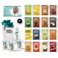 Keto Chow Elite Kit | Keto Meal Replacement Shake Powder | Nutritionally Complete | Low Carb Shakes | Delicious Easy Meal Substitute | Protein Rich Keto Food You Choose The Fat | Single Meal Samples