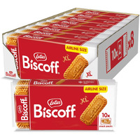 Lotus Biscoff Cookies, Caramelized Biscuit Cookies, 160 Cookies (8 Sleeves Of 10 Xl Size Two-Packs) Vegan, 8.8 Ounce (Pack Of 8)