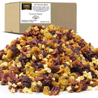 Traina Home Grown All American Sun Dried Fruit Blend -Diced Peaches, Cranberries, Blueberries, Apples, Golden Raisins, Non Gmo, Gluten Free, Value Size (5 Pounds)