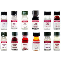 Lorann Ss Pack #4 Of 12 Fruity Flavors In 1 Dram Bottles (.0125 Fl Oz - 3.7Ml)
