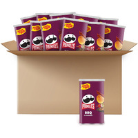 Pringles Potato Crisps Chips, Lunch Snacks, Office And Kids Snacks, Grab N' Go, Bbq (12 Cans)