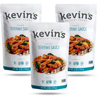 Kevin's Natural Foods Teriyaki Sauce - Paleo Simmer Sauce - Stir-Fry Sauce, Gluten Free, No Preservatives, Non-Gmo - 3 Pack (Teriyaki)