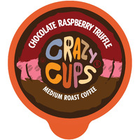 Crazy Cups Flavored Coffee, Chocolate Raspberry Truffle Coffee, Single Serve Coffee For Keurig K Cups Machines, Hot Or Iced Coffee, Medium Roast Coffee In Recyclable Pods, 80 Count Value Pack