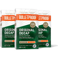 Bulletproof Original Medium Roast Whole Bean Decaf Coffee, 12 Ounces (Pack Of 3), 100% Arabica Coffee Sourced From Central And South America, Clean Coffee