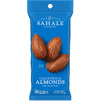 Sahale Snacks California Dry Roasted Almonds, 1.5 Oz Grab & Go Bags (18 Packs) - Dry-Roasted Almonds With A Touch Of Sea Salt - Non-Gmo, Kosher, & Certified Gluten-Free Snacks