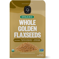 Fgo Organic Whole Golden Flax Seeds, Sproutable, Grown In Usa, 2 Pound (Pack Of 1)