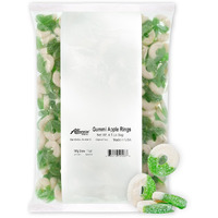 Albanese World's Best Gummi Apple Rings, 4.5Lbs Of Candy