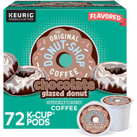 The Original Donut Shop Coffee Chocolate Glazed Donut Keurig Single-Serve K-Cup Pods, Medium Roast Coffee, 72 Count (6 Packs Of 12)