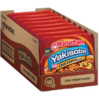 Maruchan Yakisoba Chili Cheese, Japanese Instant Ramen Noodles, 3.86 Oz, 8 Count