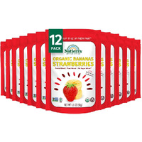 Natierra Organic Freeze-Dried Bananas & Strawberries | Usda Organic, Non-Gmo & Vegan | 1.8 Ounce (Pack Of 12)