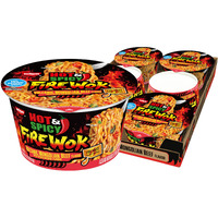 Nissin Hot & Spicy Fire Wok, Volcanic Mongolian Beef, 4.37 Ounce (Pack Of 6)