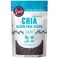 Suncore Foods Organic Black Chia Seeds, Gluten-Free, Non-Gmo, 15Oz (1 Pack)
