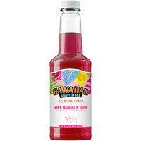 Hawaiian Shaved Ice Syrup Pint, Pink Bubble Gum Flavor, Great For Slushies, Italian Soda, Popsicles, & More, No Refrigeration Needed, Contains No Nuts, Soy, Wheat, Dairy, Starch, Flour, Or Egg Products