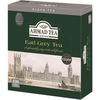 Ahmad Tea Earl Grey Foil Teabags, 100 Count