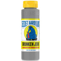 Secret Aardvark Drunken Jerk Hot Sauce - Jamaican Jerk Sauce And Marinade, Made With Jamaican Jerk Seasoning, Soy Sauce, & Habanero Peppers, Non-Gmo, Low Carb, Spicy Bbq Sauce - 8 Fl Oz 1 Pack