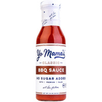 Keto Barbecue Bbq Sauce By Yo Mama's Foods - (Pack Of 1) - No Sugar Added, Low Carb, Vegan, Gluten Free, Paleo Friendly, And Made With Whole Non-Gmo Tomatoes!